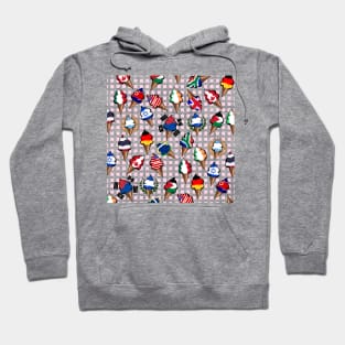 Ice cream flag pattern Hoodie